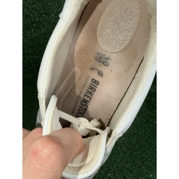 Birkenstock Shoes Low Bend White Leather Casual Sneakers Womens Size 9 EU 40 - Picture 8 of 9